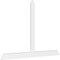 Ekena Millwork Portland Architectural Grade PVC Gable Bracket, 96"W x 64"H x 2"D x 6"F, 16/12 Pitch GBP096X64X0206POR00 - alternate 1